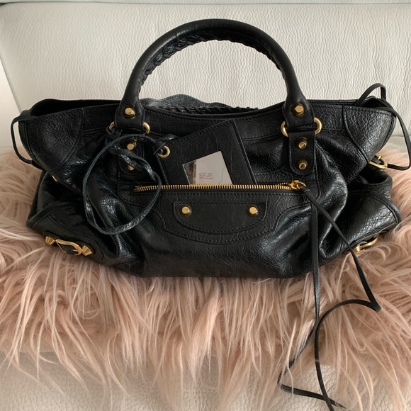 balenciaga classic gold city